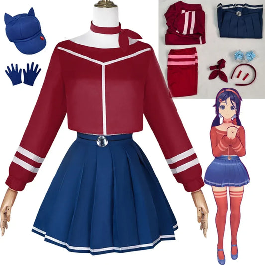 Mita Mira Cosplay School Uniform – MiSide Yandere JK Set for Girls & Women - Dresses - Sets - 1