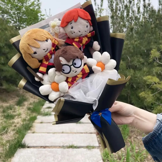 Harry Potter Plush Bouquet – Handmade Cute Graduation Gift for Fans - Plushies - Plushie - 2