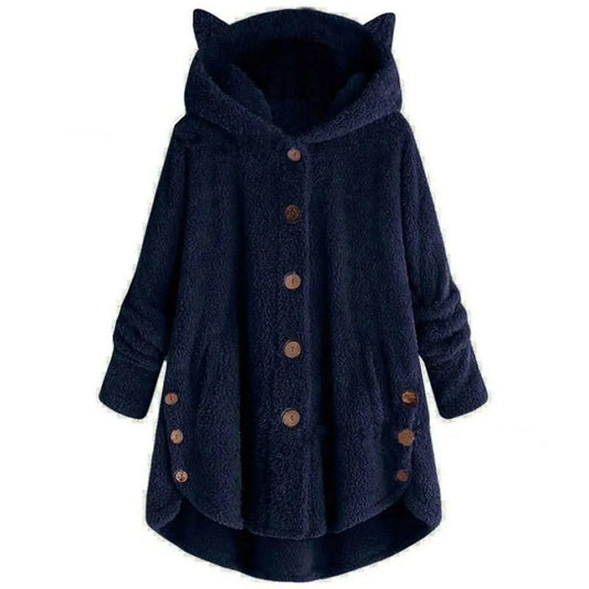 Women’s Plush Kawaii Coat - Women’s Clothing & Accessories - 9