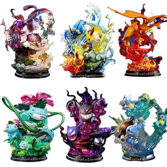 Pokemon Evolution Figures - Charizard Eevee Mewtwo Gengar - Figurines - Figures - 1