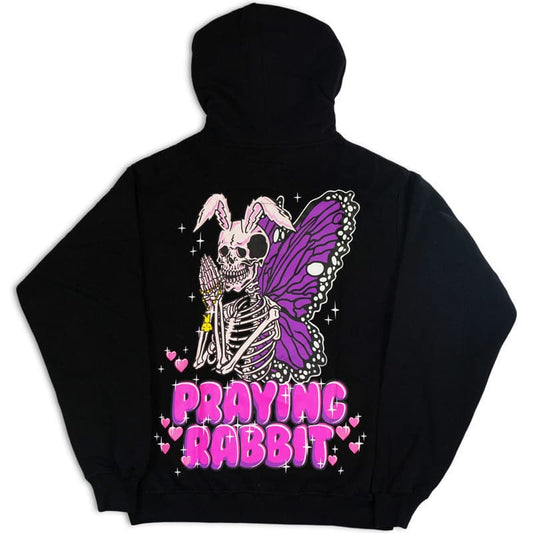 Praying Rabbit Butterfly Hoodie