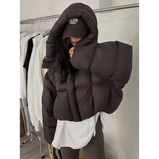 Korean Style Puffer Jacket with Hood - Jackets & Coats - Jacket - 2