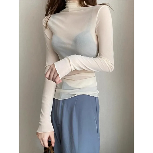 Punk Mesh Long Sleeve Top - Tops & Tees - Tops - 6