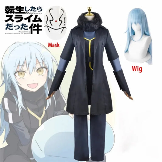 Rimuru Tempest Cosplay Costume – Reincarnated as a Slime Wig & Mask - Cosplay - Cosplay - 1