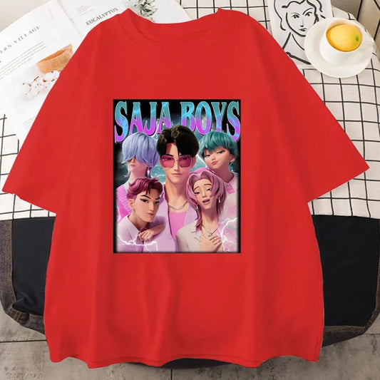 Saja Boys K-Pop Demon Hunters Graphic Tee - T-Shirts - T-Shirt - 2