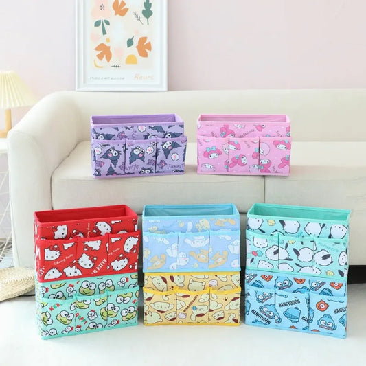 Sanrio foldable kawaii desktop storage box - Accessories - Cosmetic Bags - 1
