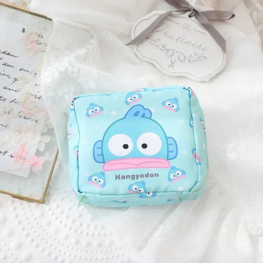 Sanrio Hangyodon Heart Sanitary Storage Bag - Harajuku Style - Pouch / Makeup Bag - 1