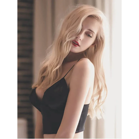 Satin Harajuku Spaghetti Strap Camisole - Camis & Tops - Crop Tops - 2