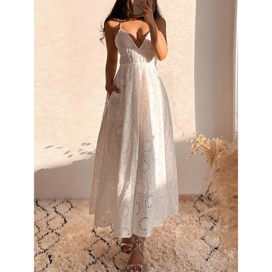 Sexy Backless Lace Dress - All Dresses - 1