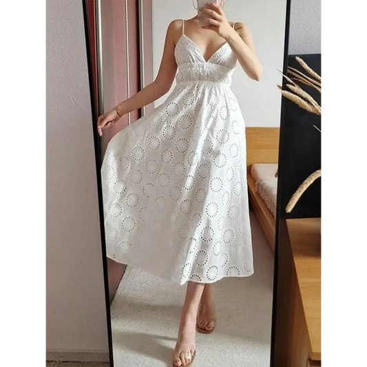 Sexy Backless Lace Dress - All Dresses - 16