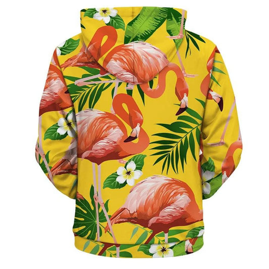 Plus Size Tropical Hoodie - Hoodies & Sweatshirts - 2