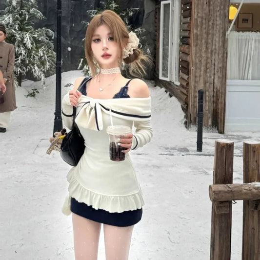 Sweet Off Shoulder Ruffle Mini Dress - All Dresses - Dresses - 2