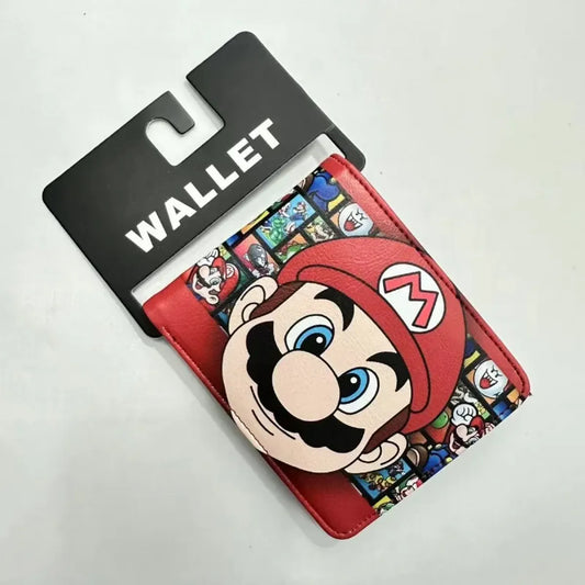Super Mario PU Bifold Wallet with Card & Coin Pocket - Women Bags & Wallets - Wallets - 1
