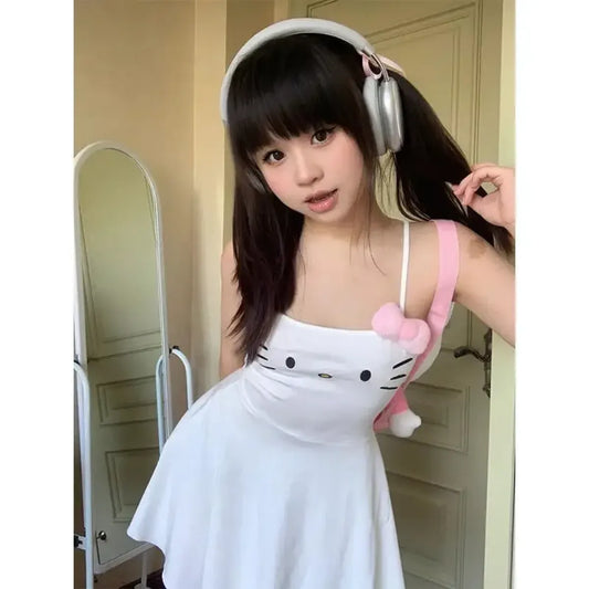 Hello Kitty Slim Suspender Dress - All Dresses - Skirts - 2