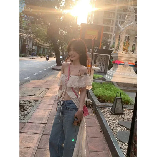 Sweet Ruffle Bandage Dress - All Dresses - Dresses - 2