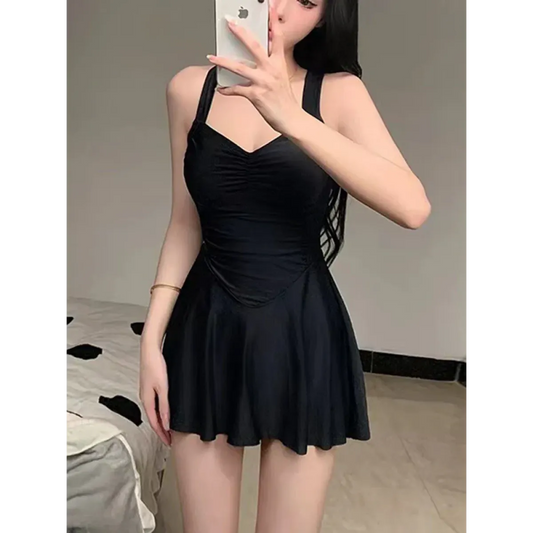 Pink Cross Backless Swimsuit Dress - All Dresses - Swimsuits - 2