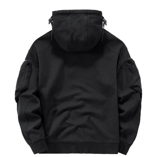 Techwear High Neck Hoodie - Hoodies & Sweatshirts - Men’s Hoodies - 2