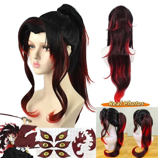 Tsugikuni Yoriichi Long Ponytail Cosplay Wig - Anime - Hair Accessories - 1