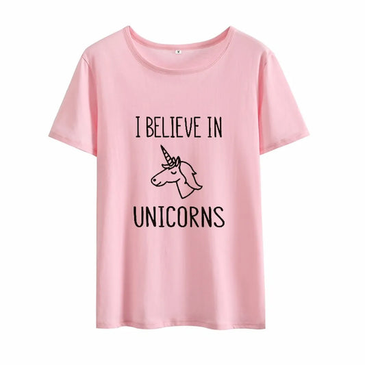 Believe In Unicorns T-Shirt - T-Shirts - 1