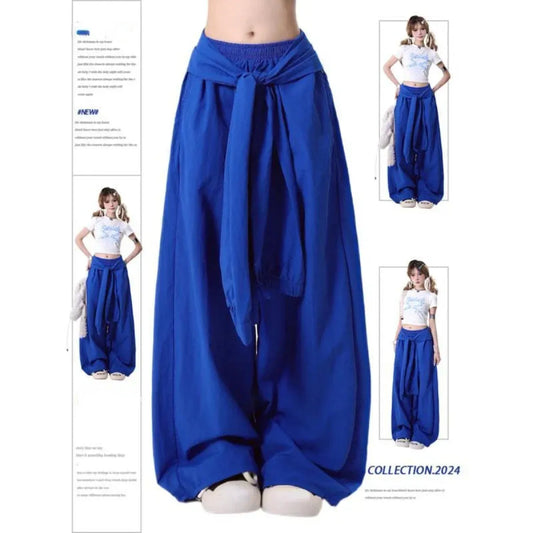Baggy Wide Leg Pants – Y2K Harajuku Streetwear 90s Aesthetic - Bottoms - Women’s Pants - 1