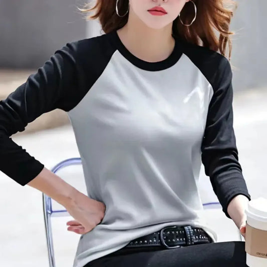 Y2K Patchwork Long Sleeve Top - Harajuku Style - T-Shirt - 2