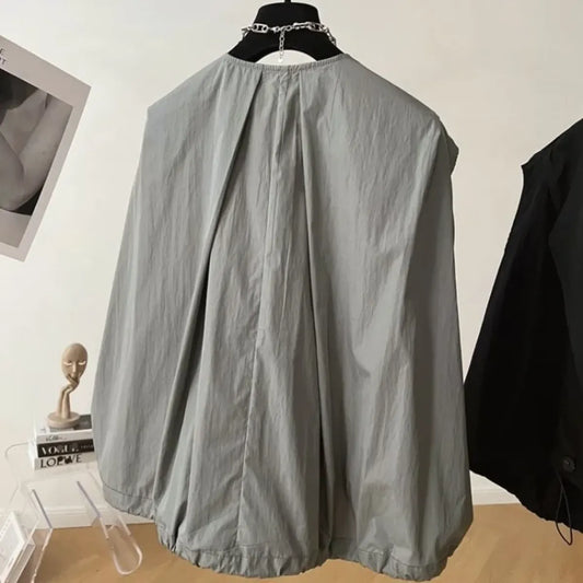 Oversized Y2K Lapel Vest Cardigan - Women’s Clothing & Accessories - Jacket - 2