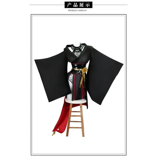 Yor Forger Black Kimono Cosplay Set with Wig & Props - Cosplay - Cosplay - 1