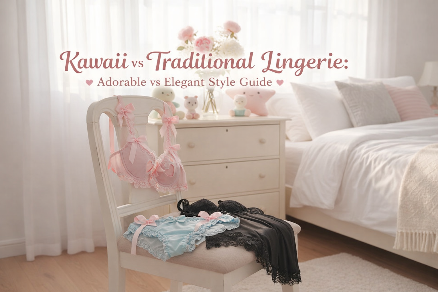 Kawaii vs Traditional Lingerie: Which Adorable or Elegant Style Suits Your Personality? - confidence basics, cute