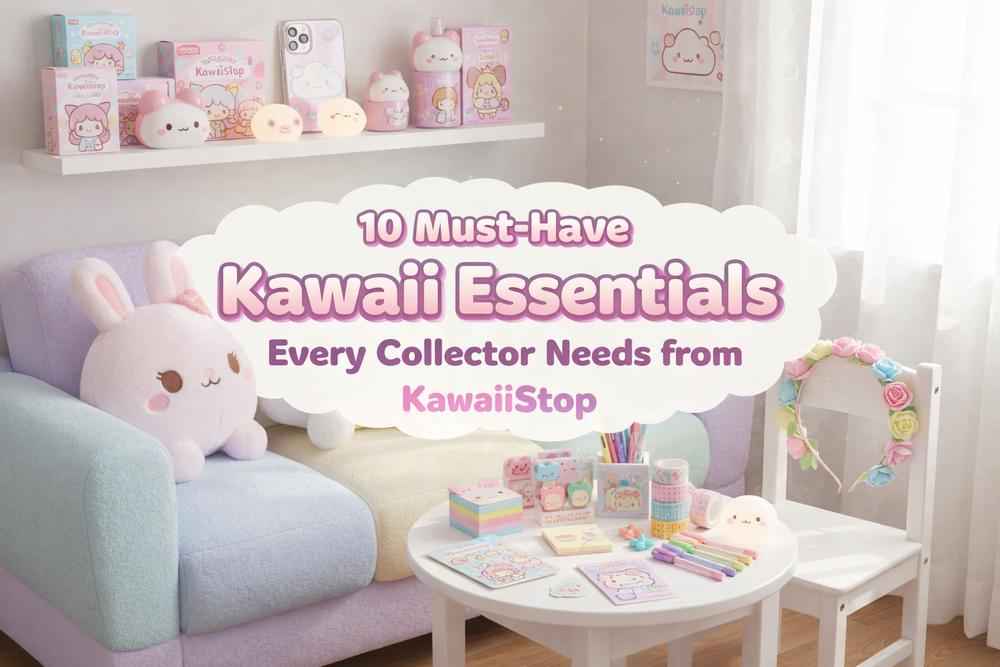 10 Must-Have Kawaii Essentials Every Collector Needs from Kawaii Stop - Anime Cute Style, Collector Must Haves, Cute