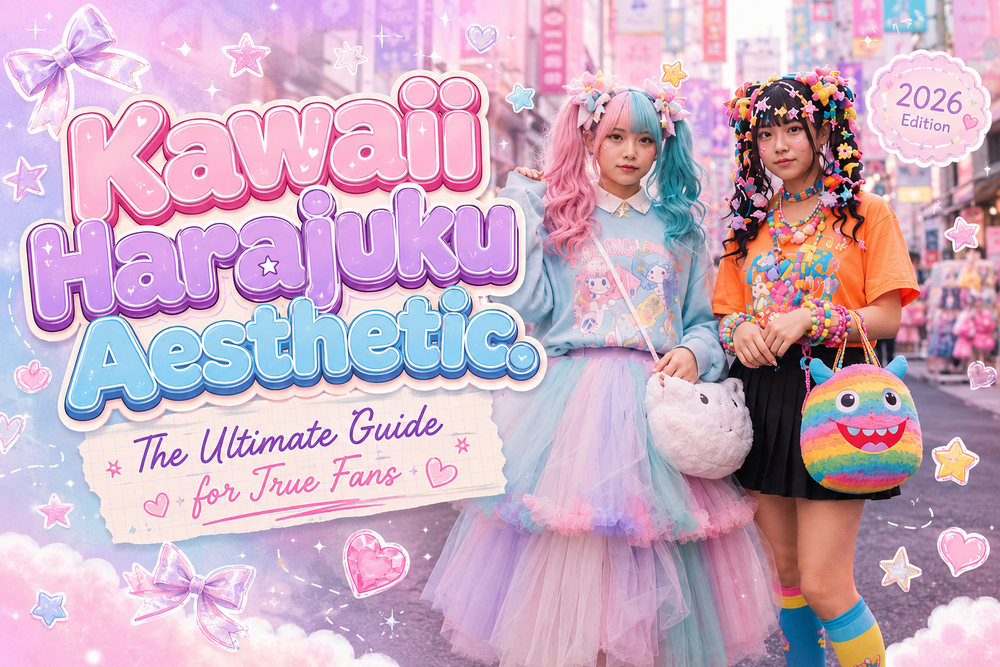 Kawaii Harajuku Aesthetic: The Ultimate Guide for True Fans - Anime Fashion, Decora Fashion, Fairy Kei, Harajuku