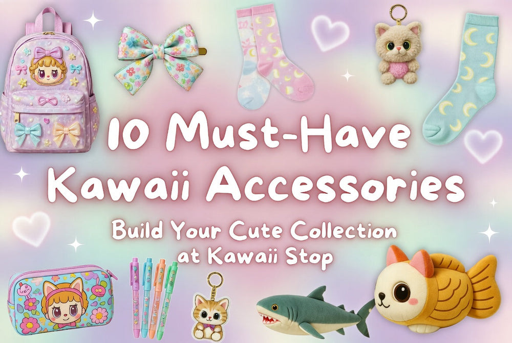 10 Must-Have Kawaii Accessories From Kawaii Stop For Your Collection - Animal Stickers, Anime Accessories, Bag Charms,