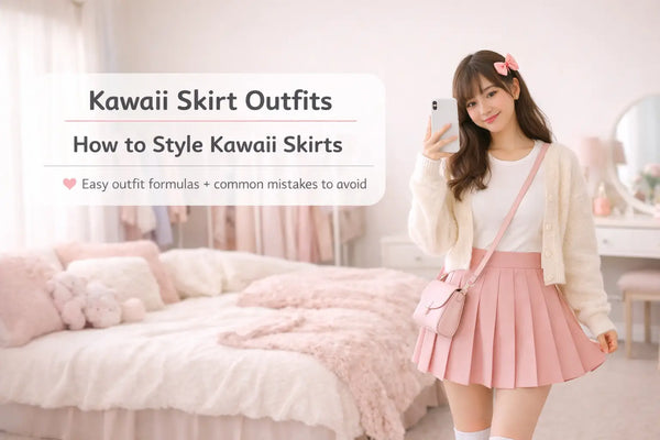 How to Style Kawaii Skirts (Kawaii Skirt Outfits You’ll Actually Wear) - A-Line Skirt, A-Line Skirt Outfit,
