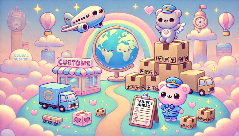 Customs Fees Tariffs & What They Mean for You (and Us) - adorable packaging, affordable kawaii, customs fees, cute