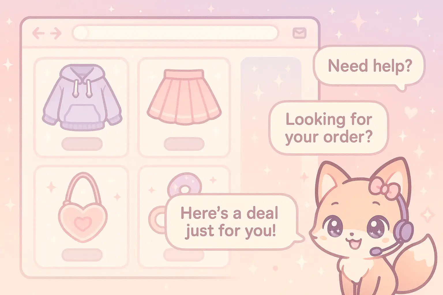 🎀 Say Hello to Our Upgraded Chat! Smarter Faster and Cuter ✨ - 24/7 Chat Help, AI Chatbot, Customer Support, Cute