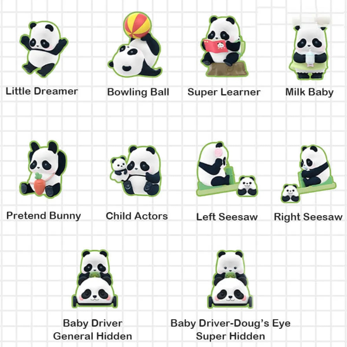Panda Roll Kindergarten Series Blind Box (1 Blind Box) - Harajuku Style - Figures - 5