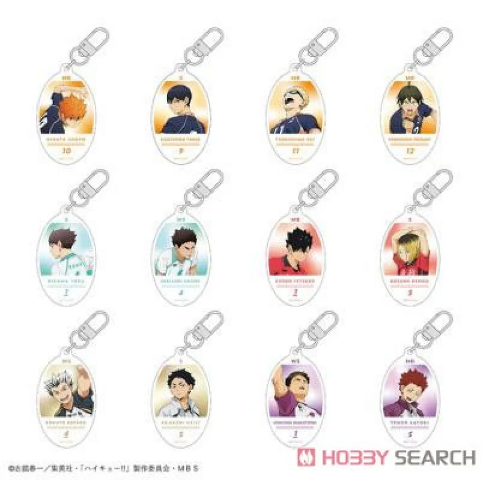 Haikyu!! Trading Round Key Ring Blind Box (1 Blind Box) Best Sellers - Keychain - 1