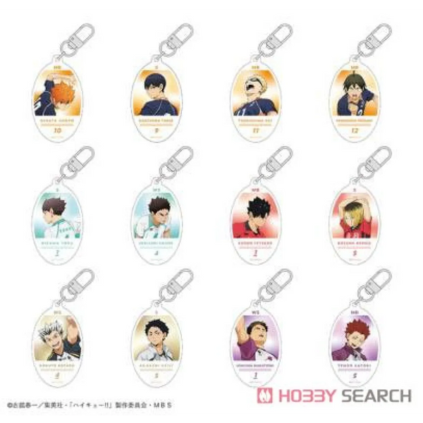 Haikyu!! Trading Round Key Ring Blind Box (1 Blind Box) Best Sellers - Keychain - 1