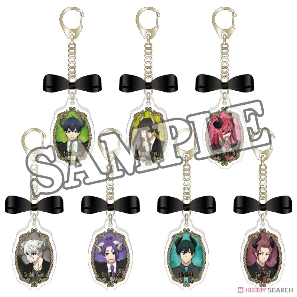 Blue Lock Trading Ribbon Acrylic Key Ring The Seven Deadly Sins (1 Blind Box) - Gifts - Keychain - 1