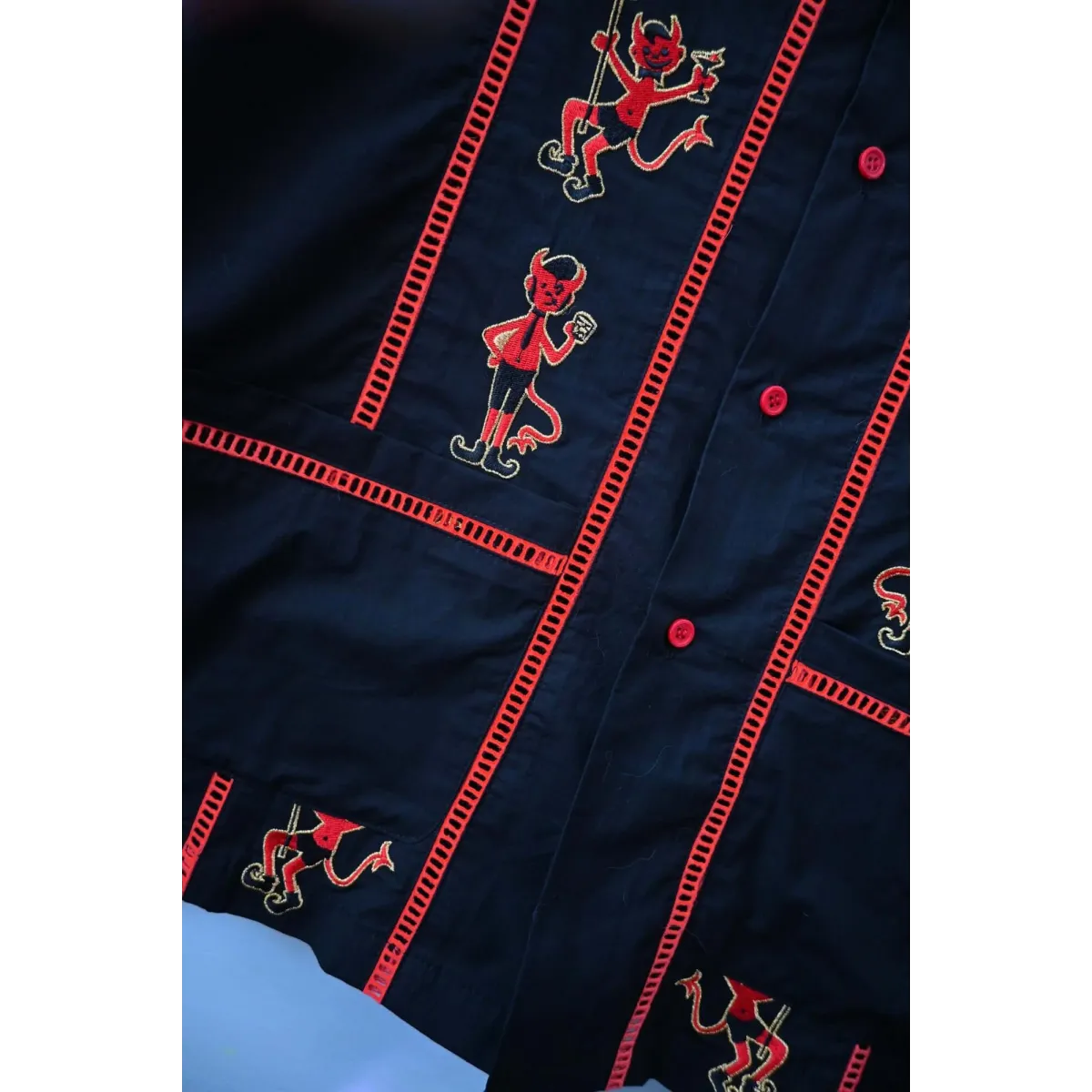 Men’s Tipsy Devils Cocktail Shirt - T-Shirts - Button-Up Shirt - 4