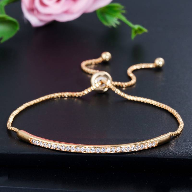 Elegant Bangle Bracelet - Kawaii Stop - Bangles, Beauty, Bracelet, Bracelets &amp; Bangles, Cubic Zirconia, Cute, Easy-Hook, Fashion, Jewelry, Kawaii, Snake Chain, Women's Jewelry