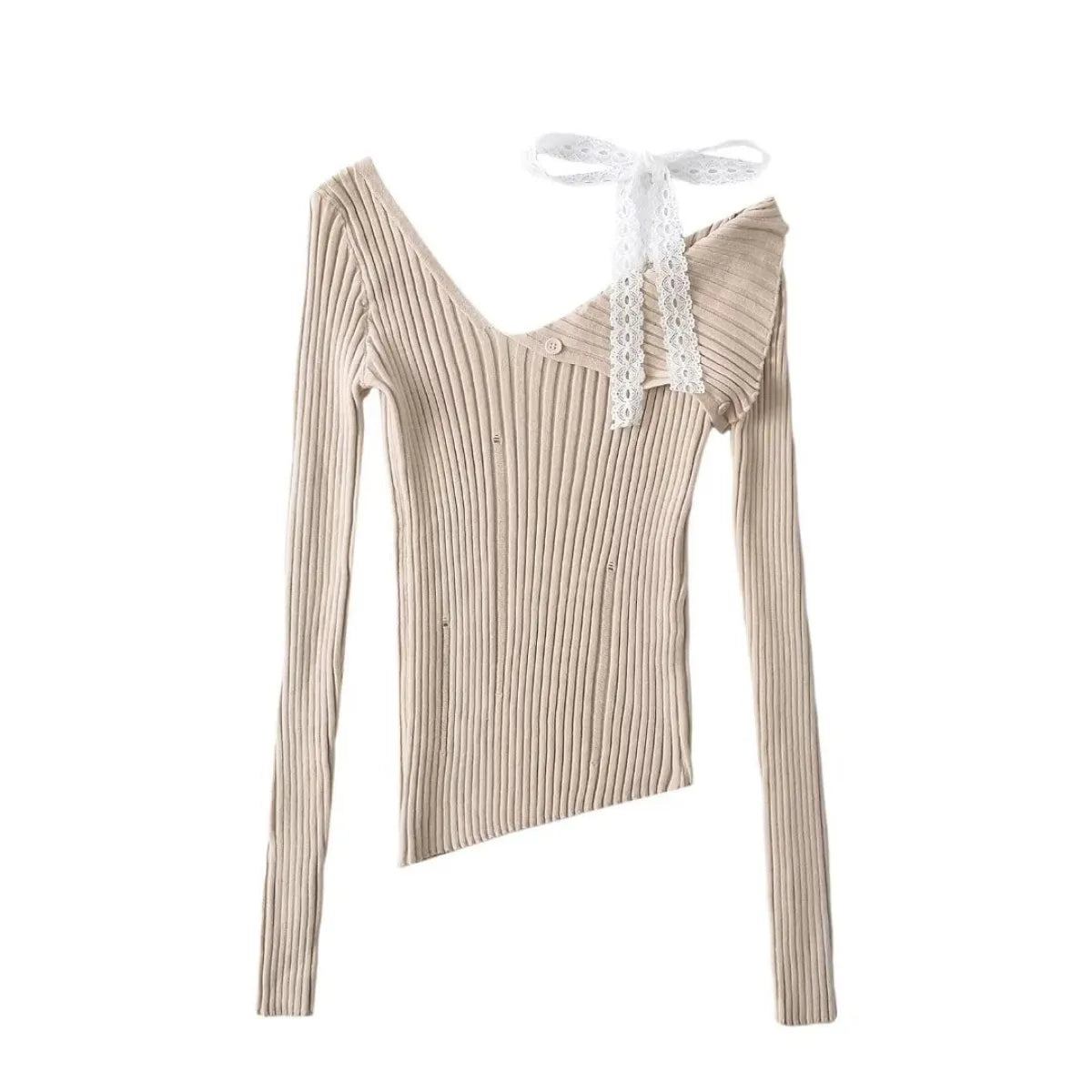 Color Block Slant Neck Shoulder Strap Top - Tops - Tank Top / Cami - 1