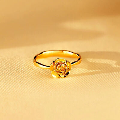 Rose Shape 18K Gold-Plated Ring - Rings - Rings - 3 - 2024