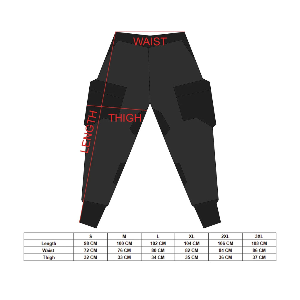 CG-Type 19S Black Red Tactical Cargo Pants