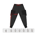 CG-Type 19S Black Red Tactical Cargo Pants