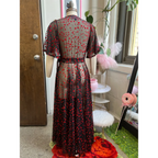 Lydia Wrap Dress in Queen of Hearts Mesh - All Dresses - Dress - 5