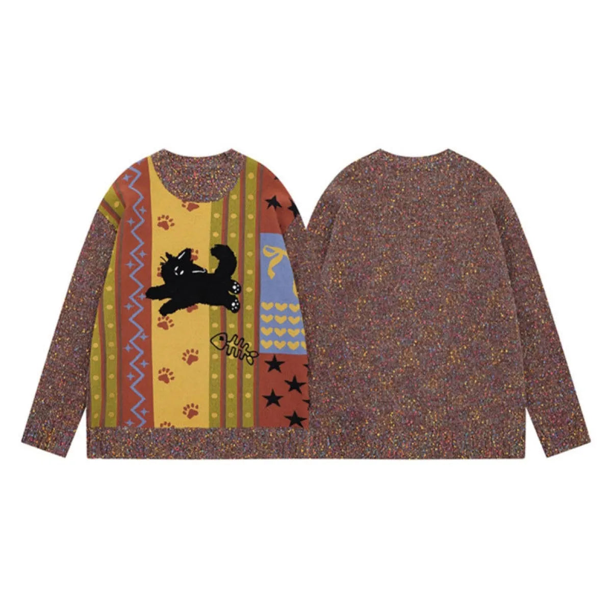 Cartoon Anime Streetwear Knit Sweater - Sweaters - Sweater / Pullover - 1