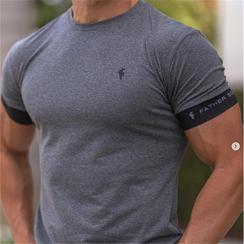 Casual Slim Fit T-Shirt for Men - Gray / XXL - T-Shirts - Shirts & Tops - 12 - 2024