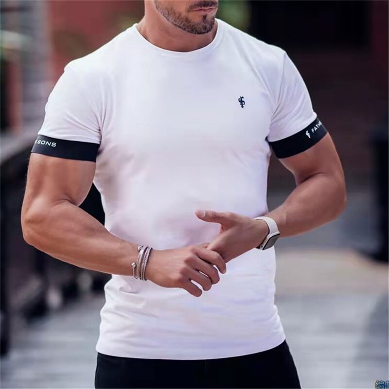 Casual Slim Fit T-Shirt for Men - White / XXL - T-Shirts - Shirts & Tops - 9 - 2024