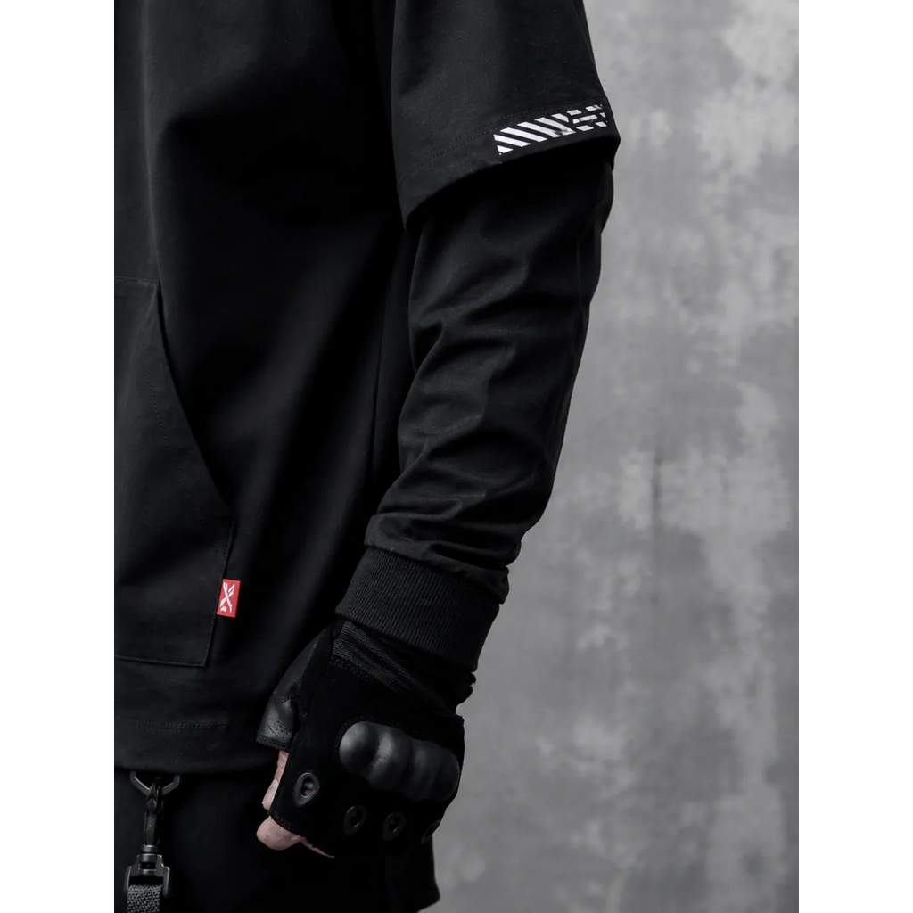 Layered Techwear Hoodie – Harajuku Streetwear - Hoodies & Sweatshirts - Hooded - Men’s Hoodies - 4