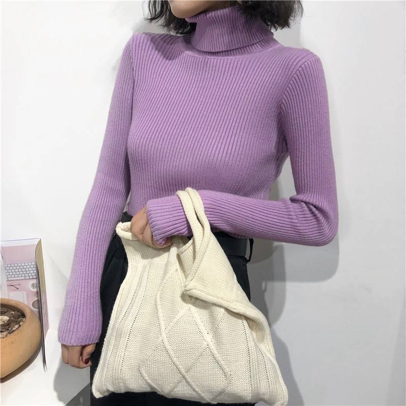Thick Knitted Sweater - Kawaii Stop - Knitted, Sweater, Sweaters, Thick, Tops &amp; Tees, Warm, Winter, Women's Clothing &amp; Accessories